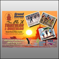 Grand Haven Triathlon Postcard