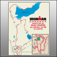 Ironman Whistler Run Map