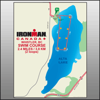 Ironman Whistler Swim Map