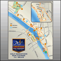 Trenton Half Marathon Course Map