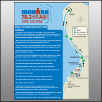 Ironman 70.3 Hawaii Bike Map