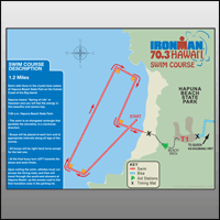 Ironman 70.3 Hawaii Swim Map
