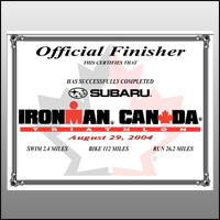 Ironman Canada Finisher Certificate